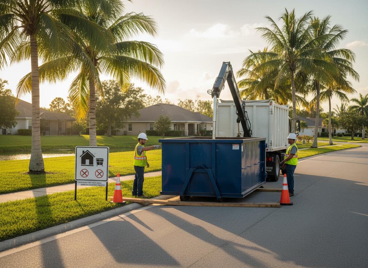 Sarasota County Rules for Placing a Dumpster on Nokomis Streets